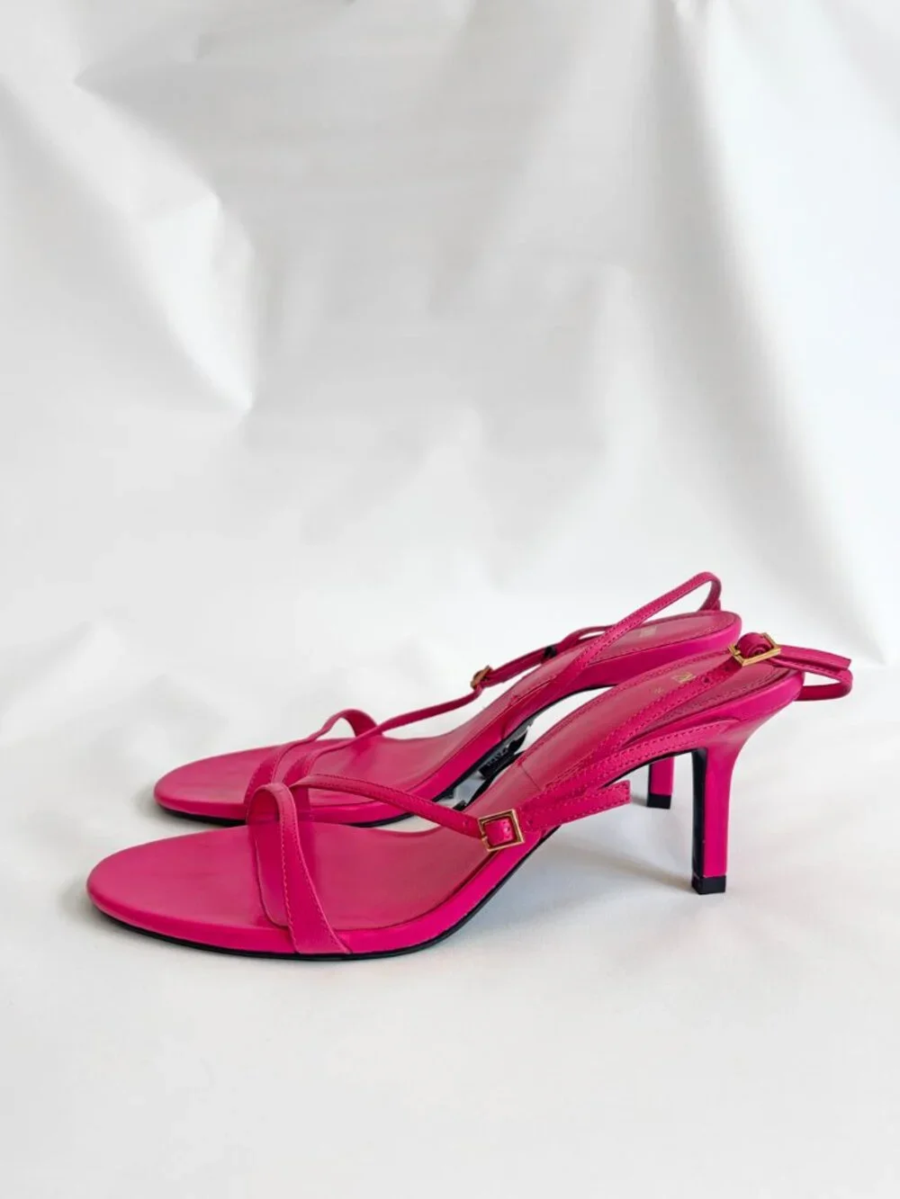 ZARA Leather High Heel Sandals 1316/910/060 EU 38/ US 7.5 - Picture 6 of 11